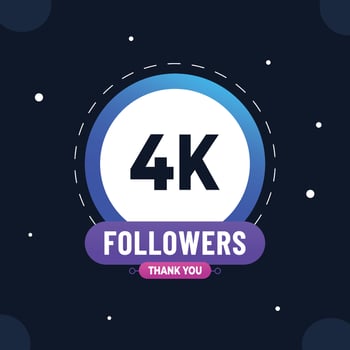 Thank you subscribers or followers. web social media modern post design vector