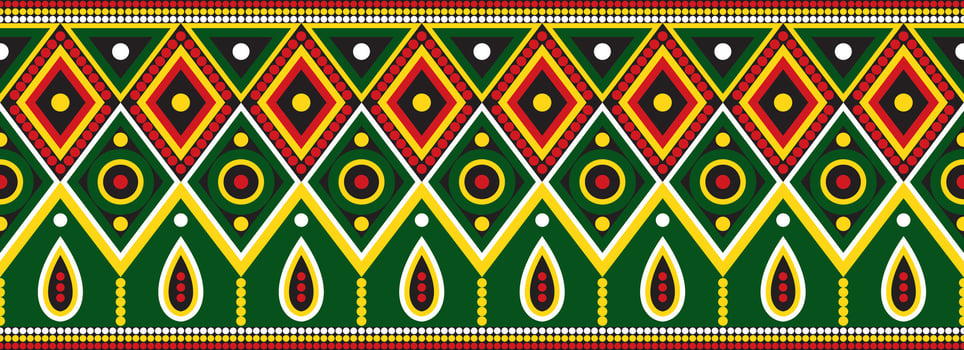 Vector set of seamless Indian patterns. National seamless ornaments, borders, frames. colored decorations of the peoples of South America, Maya, Inca, Aztecs.