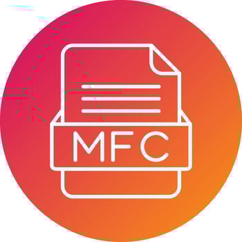 MFC File Format Vector Icon