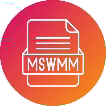 MSWMM File Format Vector Icon