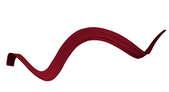 Red Wavy fabric 3D rendering png