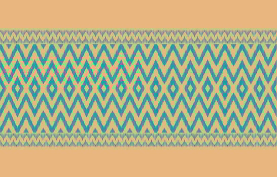 Ethnic abstract ikat art. Aztec ornament print. geometric ethnic pattern seamless  color oriental.  Design for background ,curtain, carpet, wallpaper, clothing, wrapping, Batik, vector illustration.