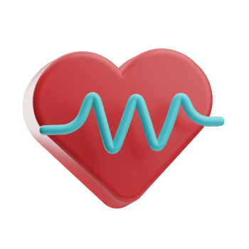 Fitness And Diet Heart hate 3d illustration png