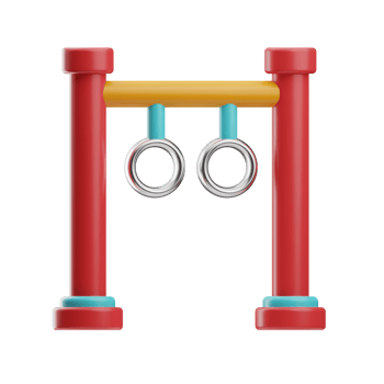 Fitness And Diet Gymnastic 3d illustration png