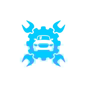 logo car repair vector