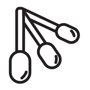 measuring spoon line icon illustration png