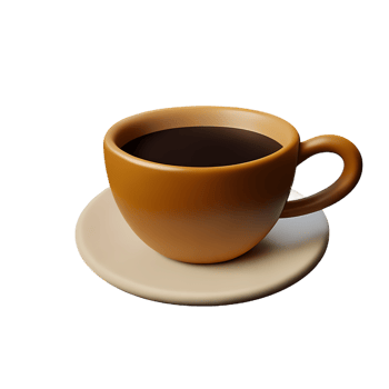 cappuccino 3d rendering icon illustration png