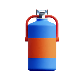 fire extinguisher 3d rendering icon illustration png