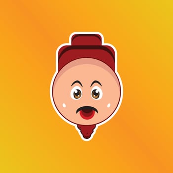 Cartoon Characters Head Illustration vector