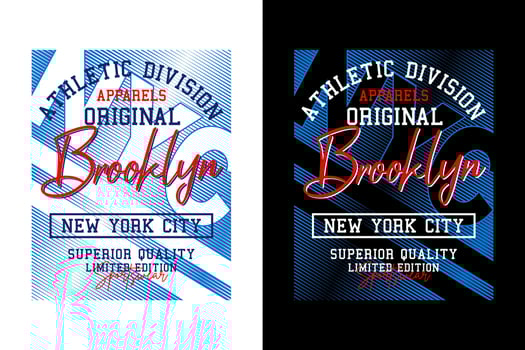 Brooklyn Athletic, for print on t shirts etc. vector
