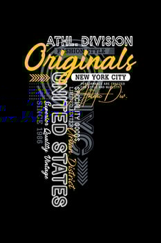 Originals, for t-shirt, posters, labels, etc. vector
