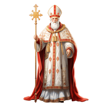 Companions of Saint Nicholas Ai Generative png