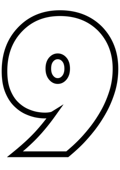 Number Letters 9 Alphabet For Children Education png