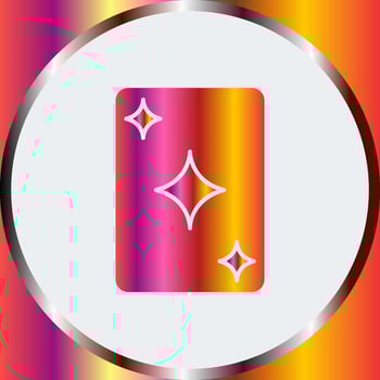 Unique Card Vector Icon