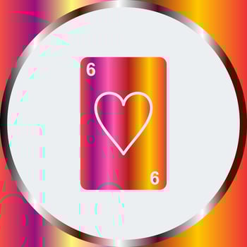 Hearts Card Vector Icon