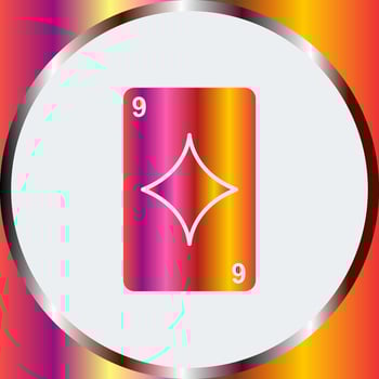 Diamonds Card Vector Icon