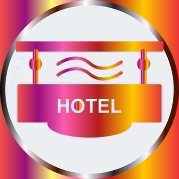 Hotel Sign Vector Icon