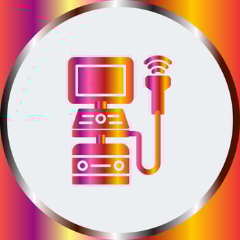 Ultrasound Machine Vector Icon