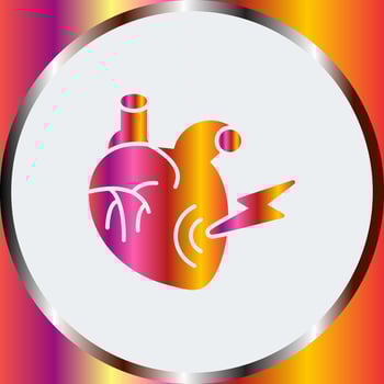 Heart Attack Vector Icon