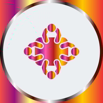 Staff Meeting Vector Icon