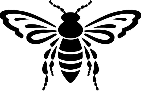 Bee - High Quality Vector Logo - Vector illustration ideal for T-shirt graphic