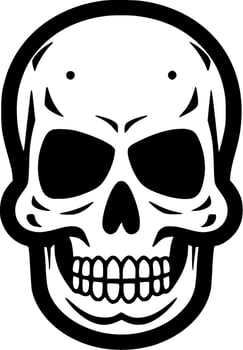 Halloween, Black and White Vector illustration