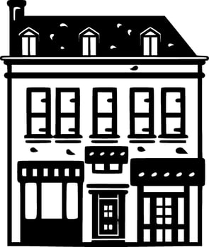 House - Minimalist and Flat Logo - Vector illustration