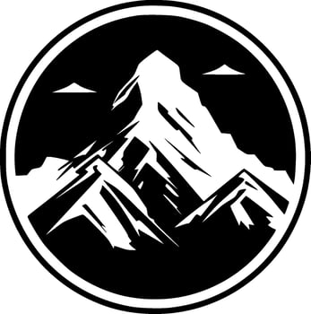 Mountain, Minimalist and Simple Silhouette - Vector illustration