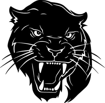 Panther - Minimalist and Flat Logo - Vector illustration
