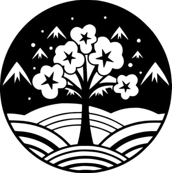 Spring, Minimalist and Simple Silhouette - Vector illustration