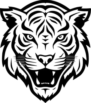 Tiger - Minimalist and Flat Logo - Vector illustration