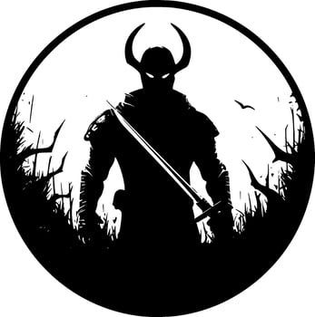 War, Minimalist and Simple Silhouette - Vector illustration