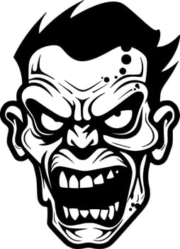 Zombie - High Quality Vector Logo - Vector illustration ideal for T-shirt graphic
