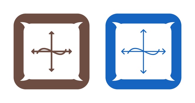 Unique Graph Vector Icon