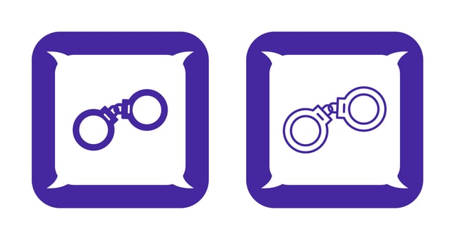 Handcuffs Vector Icon