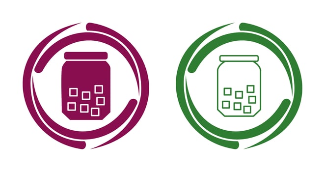 Sugar Bottle Vector Icon