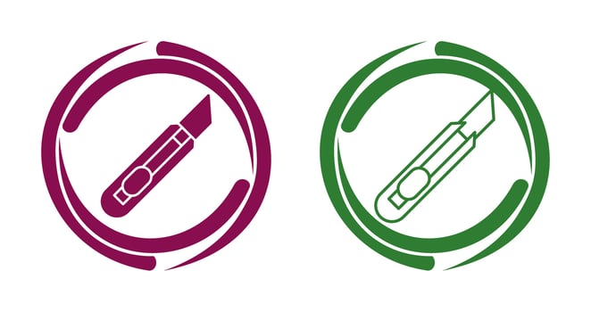 Stationery Knife Vector Icon