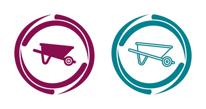 Wheelbarrow Vector Icon