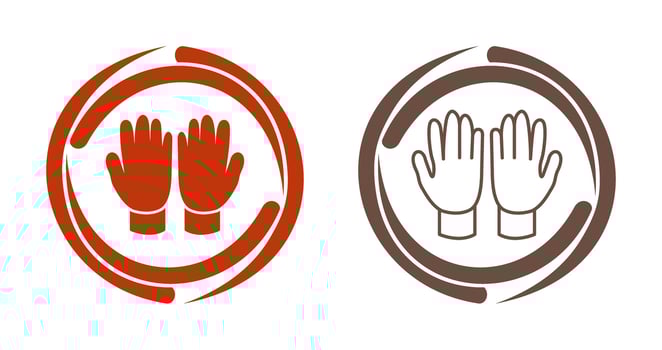 Gardening Gloves Vector Icon