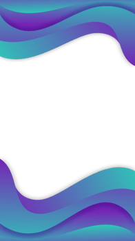 blue gradient background abstract wave modern frame border transparent png