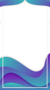 blue gradient background abstract wave modern frame border transparent png