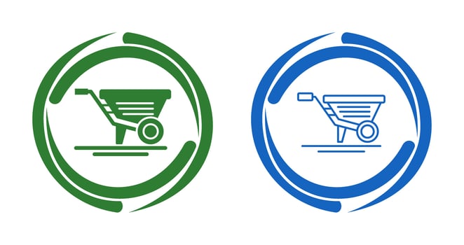 Wheelbarrow Vector Icon