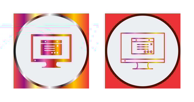 Unique Internet Ads Vector Icon