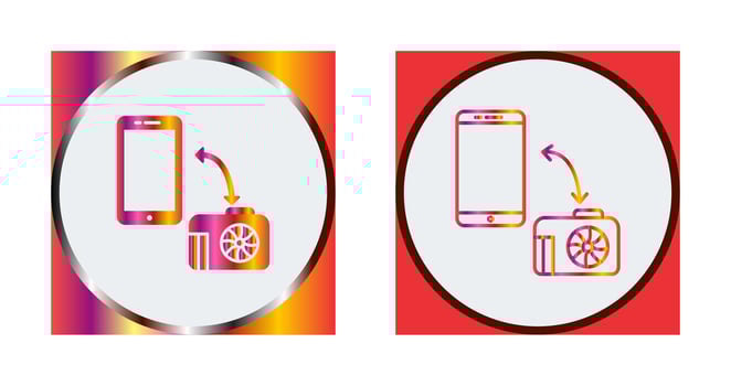 Unique Transfer Images Vector Icon