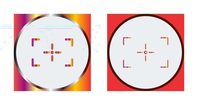 Unique Focus Vector Icon