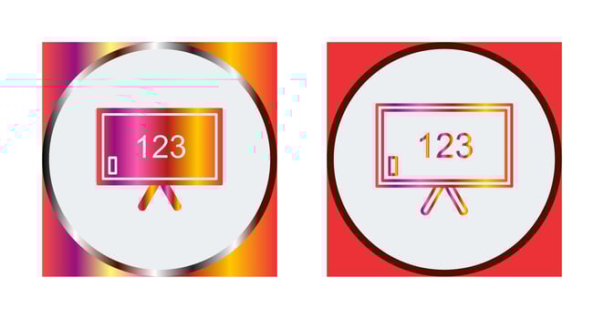 Unique Classroom Board Vector Icon