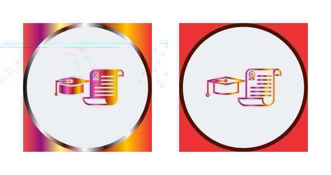 Unique Graduation Vector Icon