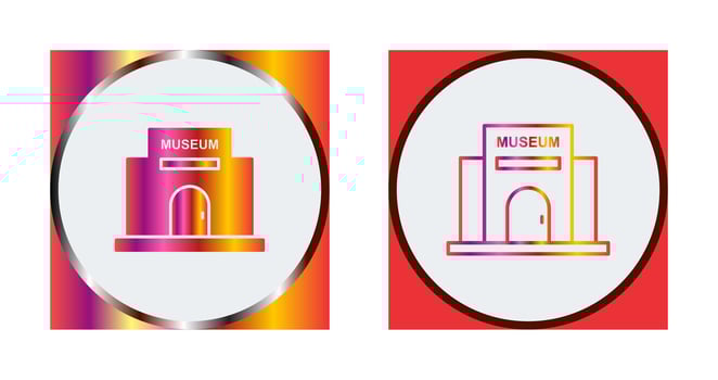 Museum Building Vector Icon