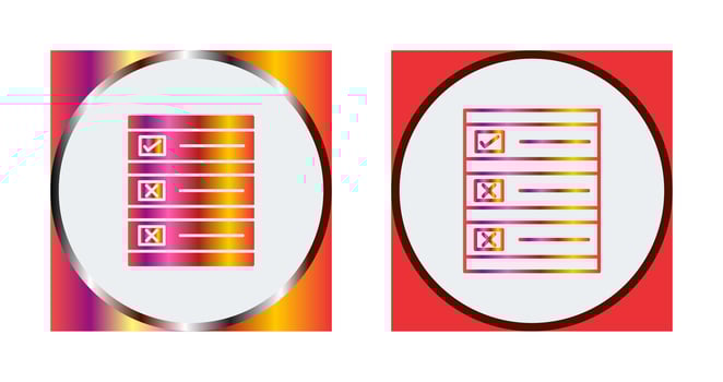 Ballot Paper Vector Icon