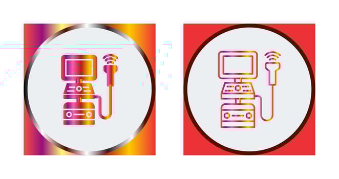 Ultrasound Machine Vector Icon